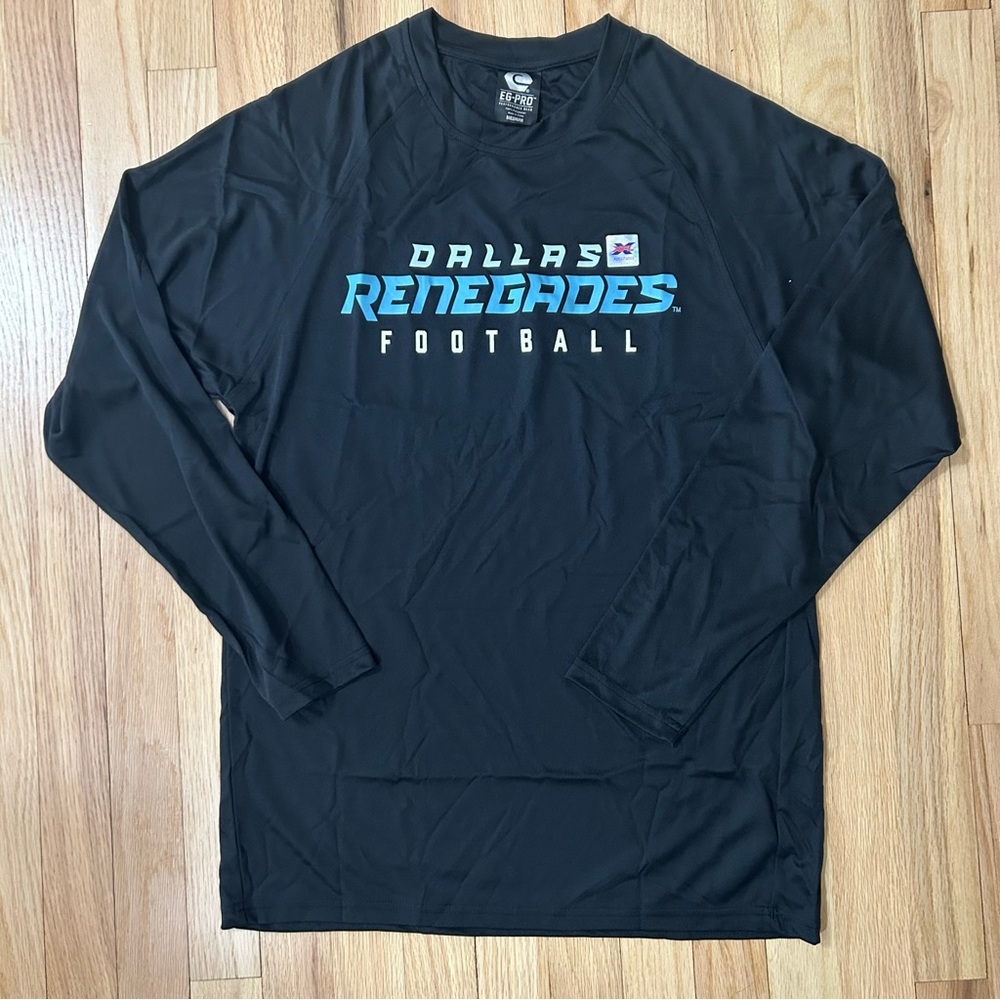 🏈 Dallas Renegades Football XFL Eg-Pro Medium Longsleeve Teeshirt